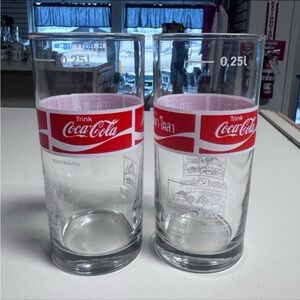 Vintage 1976 Coca-Cola Coke International Languages Glass Tumblers